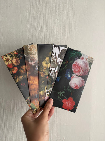 Dark floral portraits money envelopes in jumbo and horizontal sizes--for weddings, Eid and Christmas