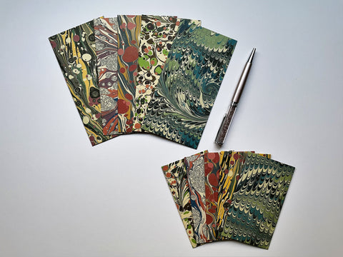 Marbled paint money envelopes in red, blue and yellow--set of 5 in jumbo or tall design for Christmas, CNY, weddings, birthdays