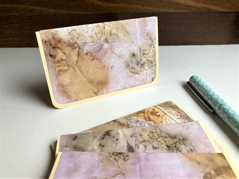 hanakrafts x melo.handmades Mother's Day collection: hand-dyed mini notecard set (set of 4 cards only)
