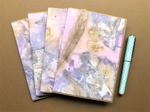 hanakrafts x melo.handmades Mother's Day collection: hand-dyed card sets on kraft paper with matching envelopes (set of 4)