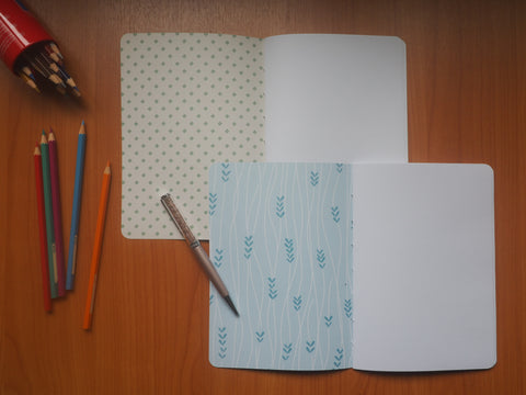 Forest greenery notebook set of 2 for Christmas, birthdays--for nature lovers and gardeners, gifts for him