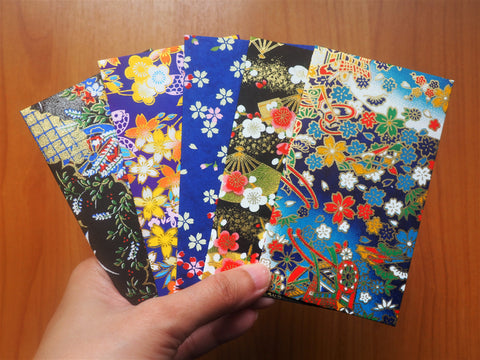 Dark premium origami money envelopes--set of 5 for Christmas, Eid, weddings and birthdays