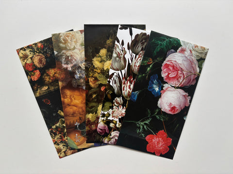 Dark floral portraits money envelopes in jumbo and horizontal sizes--for weddings, Eid and Christmas