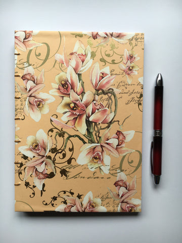 Handmade journals with beautiful exposed coptic stitch binding and blank inner pages