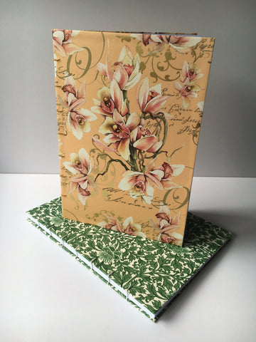 Handmade journals with beautiful exposed coptic stitch binding and blank inner pages