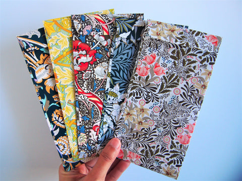 Lush foliage Eid money envelopes--set of 5 in jumbo design or horizontal design
