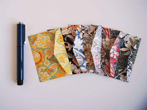 Lush foliage Eid money envelopes--set of 5 in jumbo design or horizontal design
