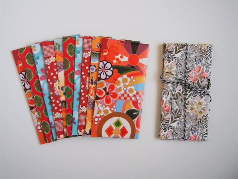 Bright and beautiful origami money envelopes for Eid and Lunar New Year--set of 10 in jumbo design
