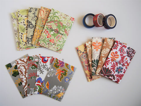 Elegant arabesque Eid Mubarak stamped money envelopes--set of 5 in wide design