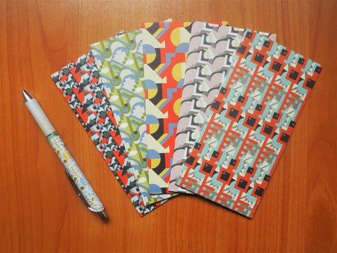 Geometric abstract designs money envelopes in packs of 5--gift for Christmas, weddings, birthdays, gift for him