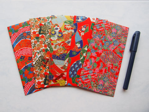 Jumbo red premium origami money envelopes for Chinese New Year--set of 5