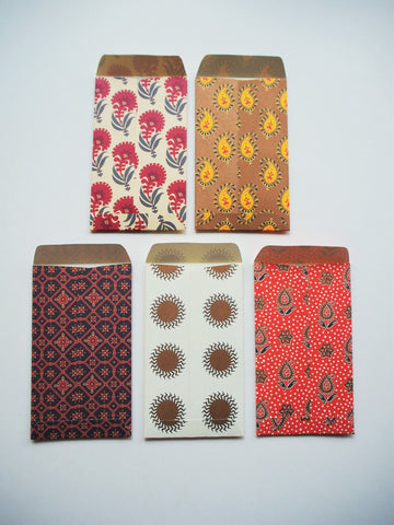 Indian traditional motifs money envelopes