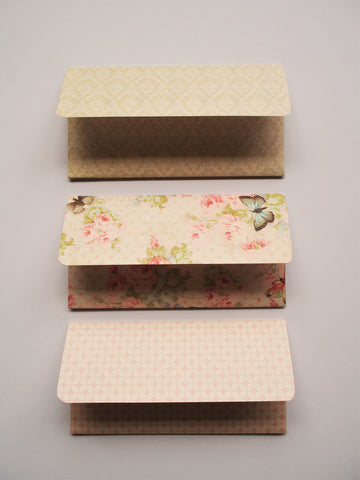 Charming money envelopes in natural beige hues--set of 3