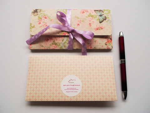 Charming money envelopes in natural beige hues--set of 3