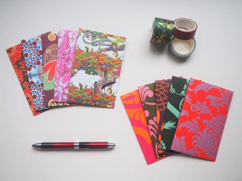 Bold flourishes money envelopes for Eid, Christmas, CNY and boho weddings--set of 5 in wide design