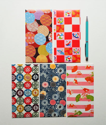 Playful and colourful jumbo-sized money envelopes, voucher holders or gift card holders for kids