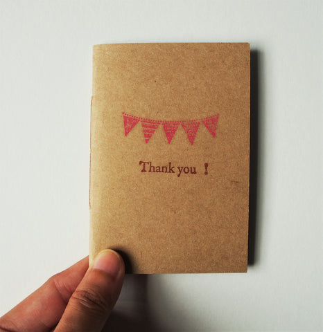 Teacher's Day mini kraft notebooks, Thank You, Appreciation gifts