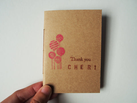Teacher's Day mini kraft notebooks, Thank You, Appreciation gifts