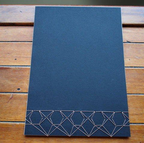 Japanese stab binding notebooks with unique hand-bound decorative designs: Stars, Marionette, Kissing fish, Maple leaves