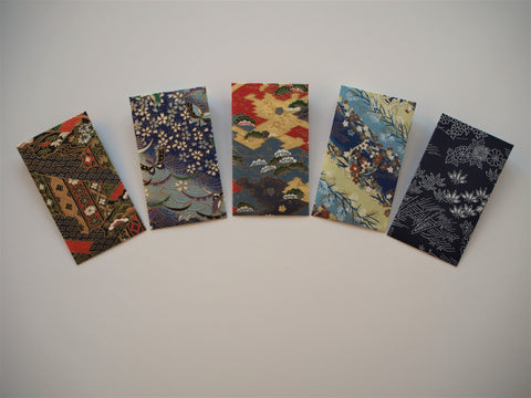 Premium origami money envelopes in blue and indigo, voucher holders, gift card holders