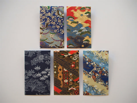 Premium origami money envelopes in blue and indigo, voucher holders, gift card holders