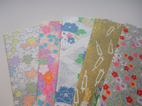 Jumbo premium origami money envelopes in silver, gold and pastel--set of 5 limited edition for CNY